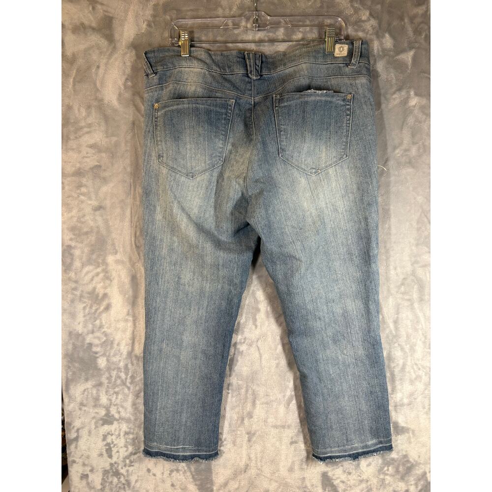 Democracy Ab Solution Cropped Patchwork Straight … - image 8